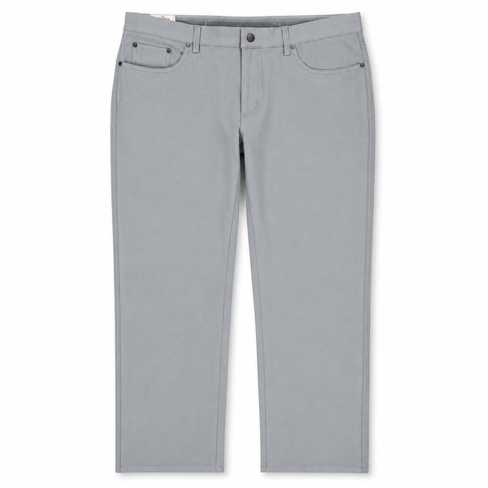 Greg Norman Men's 5-Pocket Performance Stretch Golf Pants Light Gray Size 36x30